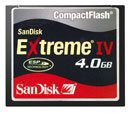 Sandisk Compact Flash Extreme IV 4GB (SDCFX4-4096-902)